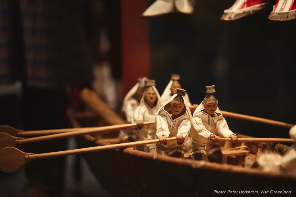 11. Inuit women on boat, National Museum. Photo - Peter Lindstrom , Visit Greenland