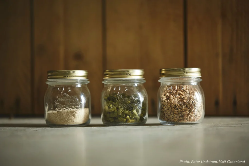 4. ingredients used at Qajaq Brewery, Narsaq. Photo - Peter Lindstrom , Visit Greenland