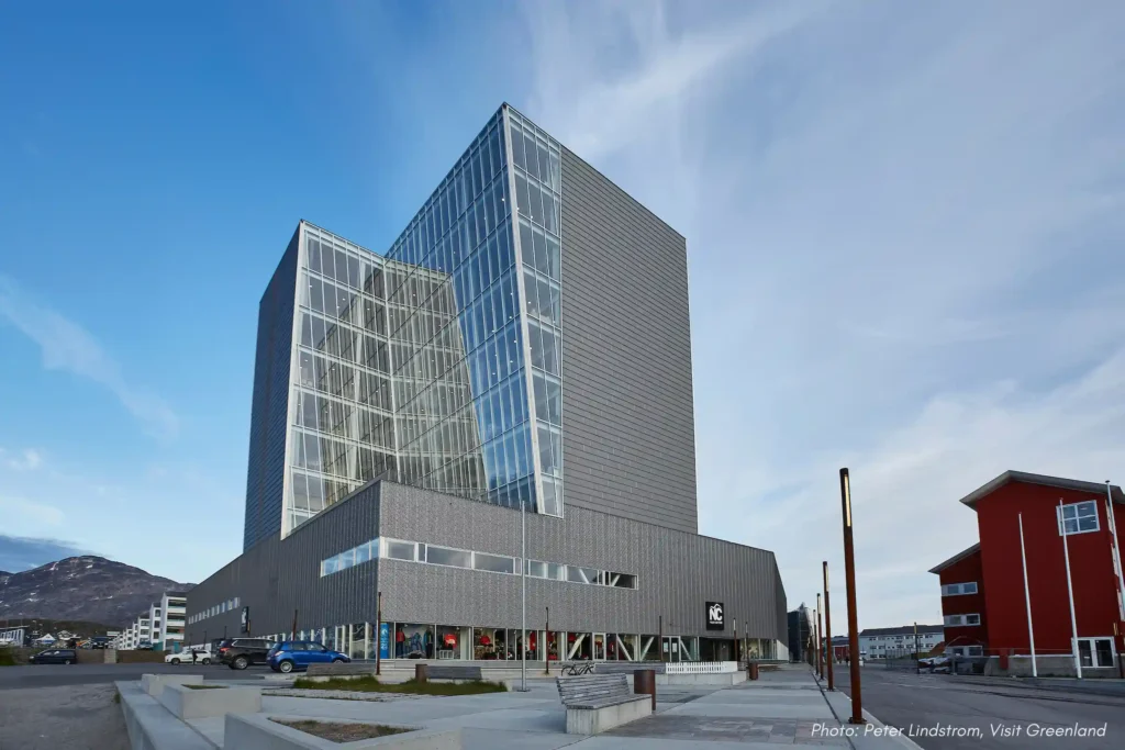 7. Nuuk Center Building by Day. Photo - Peter Lindstrom , Visit Greenland