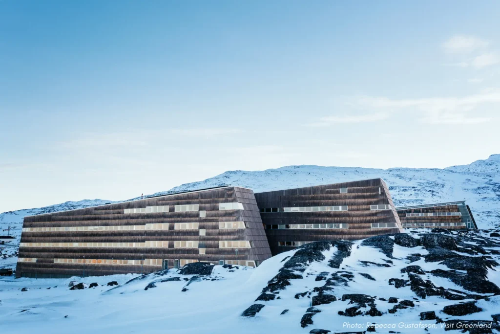 Copy of University in Nuuk on winter day. Photo - Rebecca Gustafsson , Visit Greenland