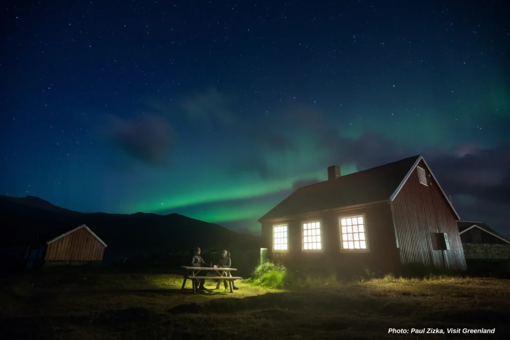 Late summer northern lights. Photo - Paul Zizka , Visit Greenland