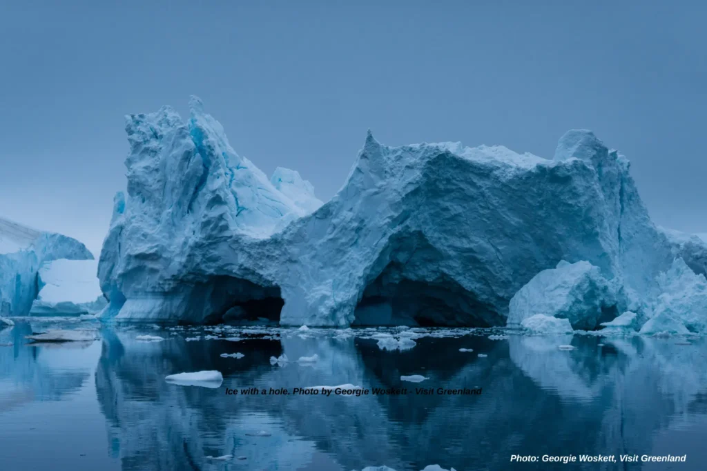 The castle iceberg. Photo by Georgie Woskett - Visit Greenland