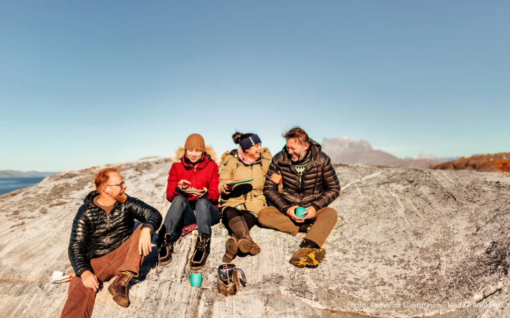 Friends Eat On a Beach, Nuuk