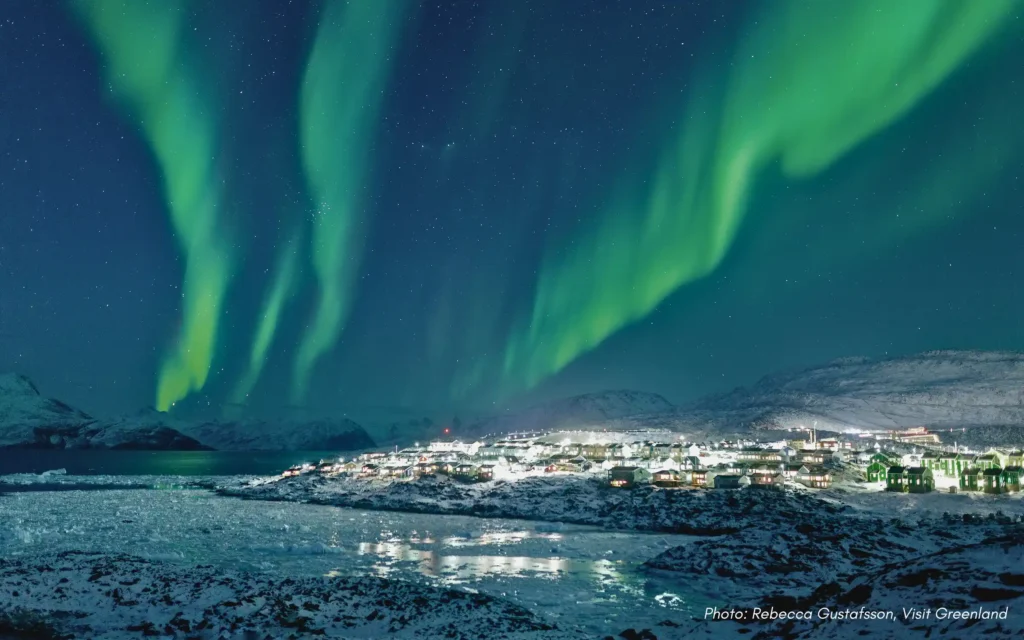 Northern Lights over Nussuaq, Nuuk